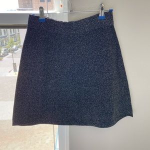 Loft XXSP black elastic skater skirt